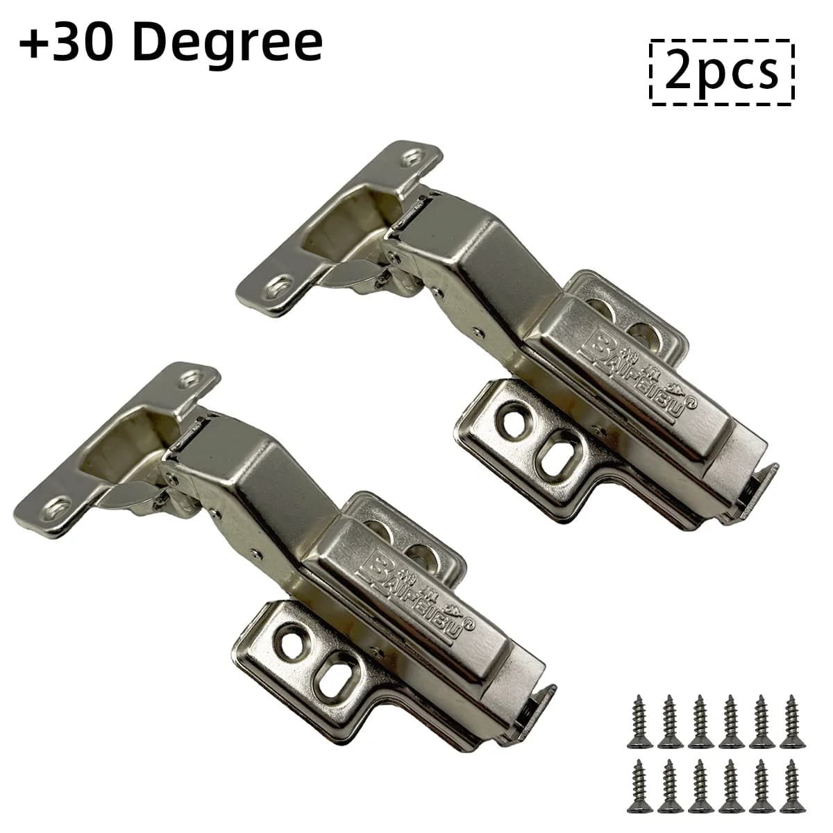 Cabinet Hinges | -30/30 Degree Soft Close Damper | 2PCS Detachable Buffer Hardware - Thumbnail 4
