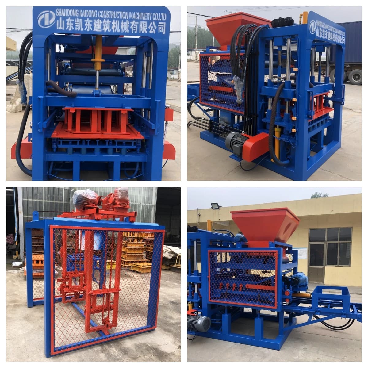 QT4-15 Professional Concrete Block Machine | Fully Automatic Hydraulic Press for Hollow Blocks & Bricks - Thumbnail 2