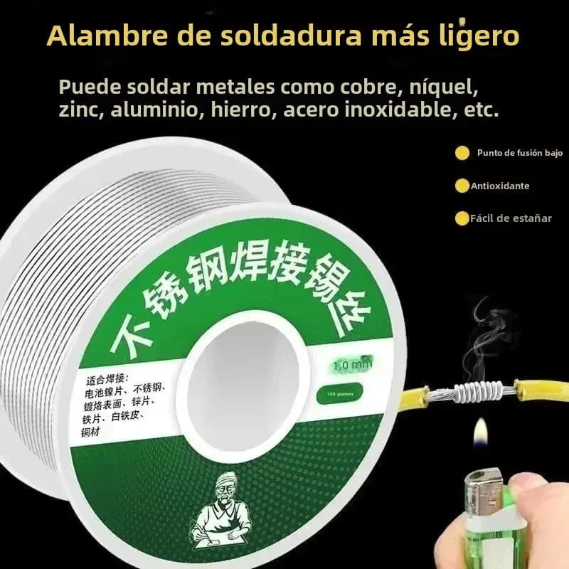Universal Soldering Wire Tin Wire Tin Melt Rosin Core Solder Soldering Wire Low Temp Silver Welding Rod Wire Iron Metal Weld Bar - Thumbnail 5