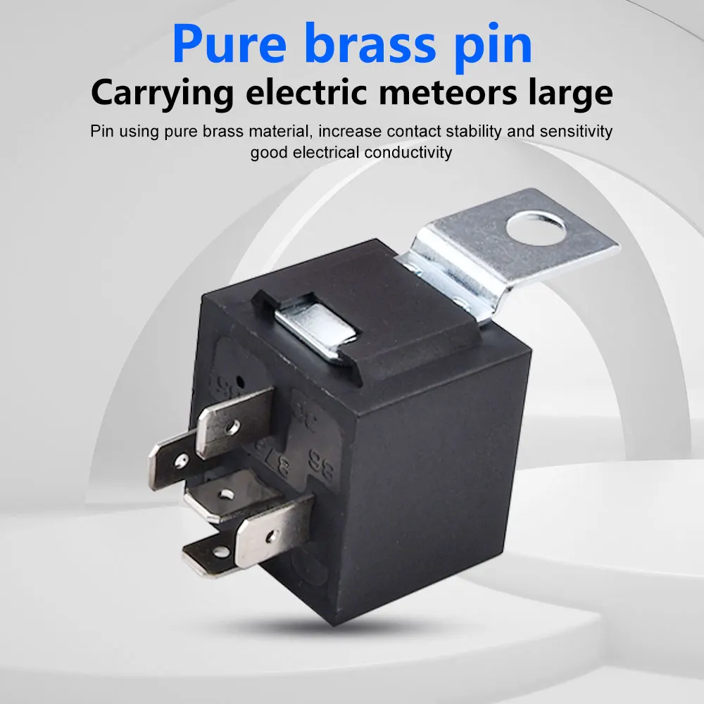 40A Automotive Relay Kit | 12V/24V Waterproof 4-Pin & 5-Pin | Durable Socket with Harness - Thumbnail 4