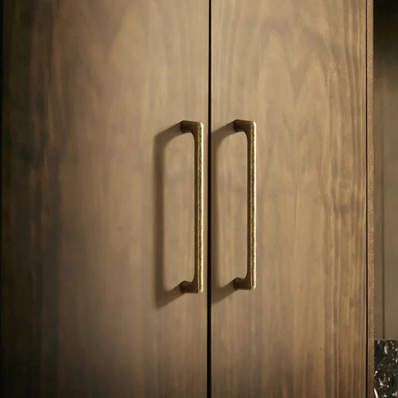 Nickel Cabinet Handles | Vintage Copper Brown Finish | Minimalist Furniture & Drawer Pulls - Thumbnail 4