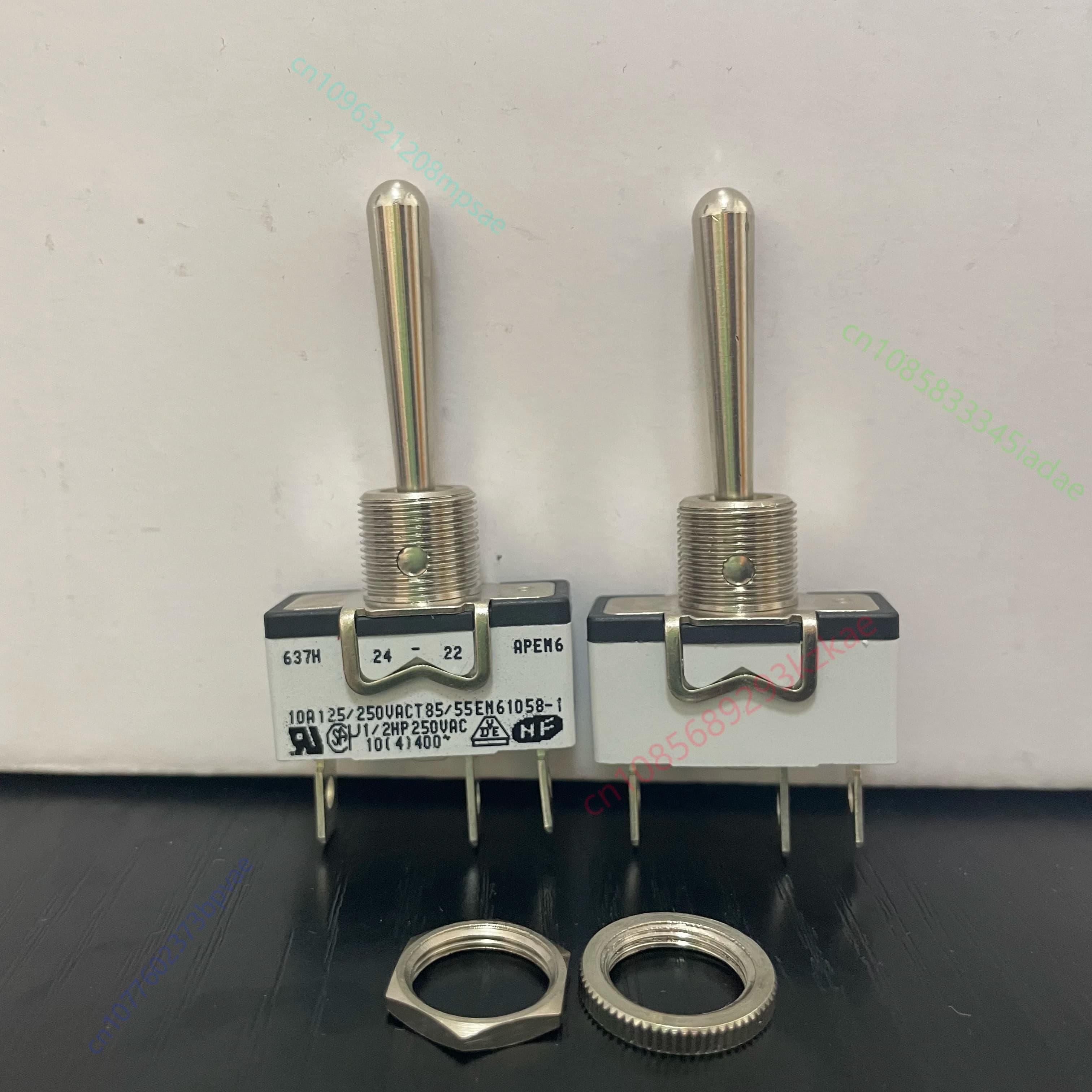1pcs 637H-5 APEM three-foot, three-position bilateral reset rocker switch 637H/2-5 rocker switch with extended rocker - Thumbnail 3