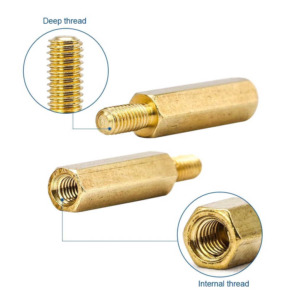 Standoff Spacer Assortment Kit | 300pcs M3 Hex Male-Female Set | PCB Motherboard Pillar Hardware - Thumbnail 5
