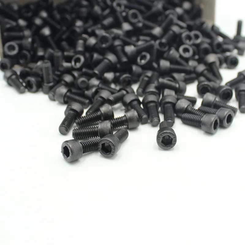 12.9 Hex Socket Screw Kit | DIN912 Black Carbon Steel Allen Bolts | M2-M6 Machine Screws with Nuts - Thumbnail 5