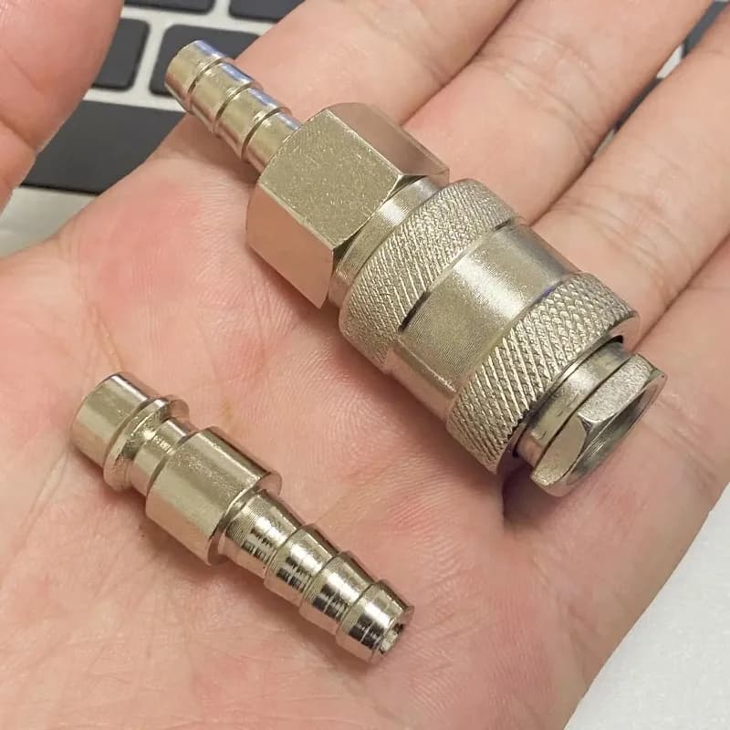 Pneumatic Quick-Connect Coupler Set | 6mm, 8mm, 10mm | High-Flow Air Hose & Tool Fittings - Thumbnail 2