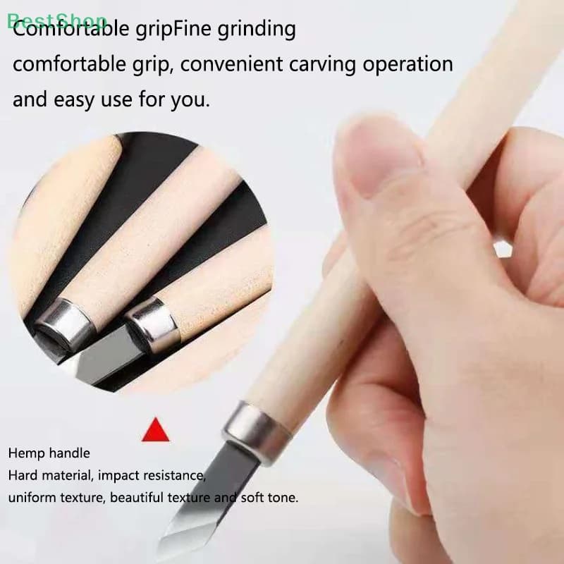 Wood Carving Chisel Set | Hand-Sharpened Blades for Precision DIY & Woodworking - Thumbnail 2
