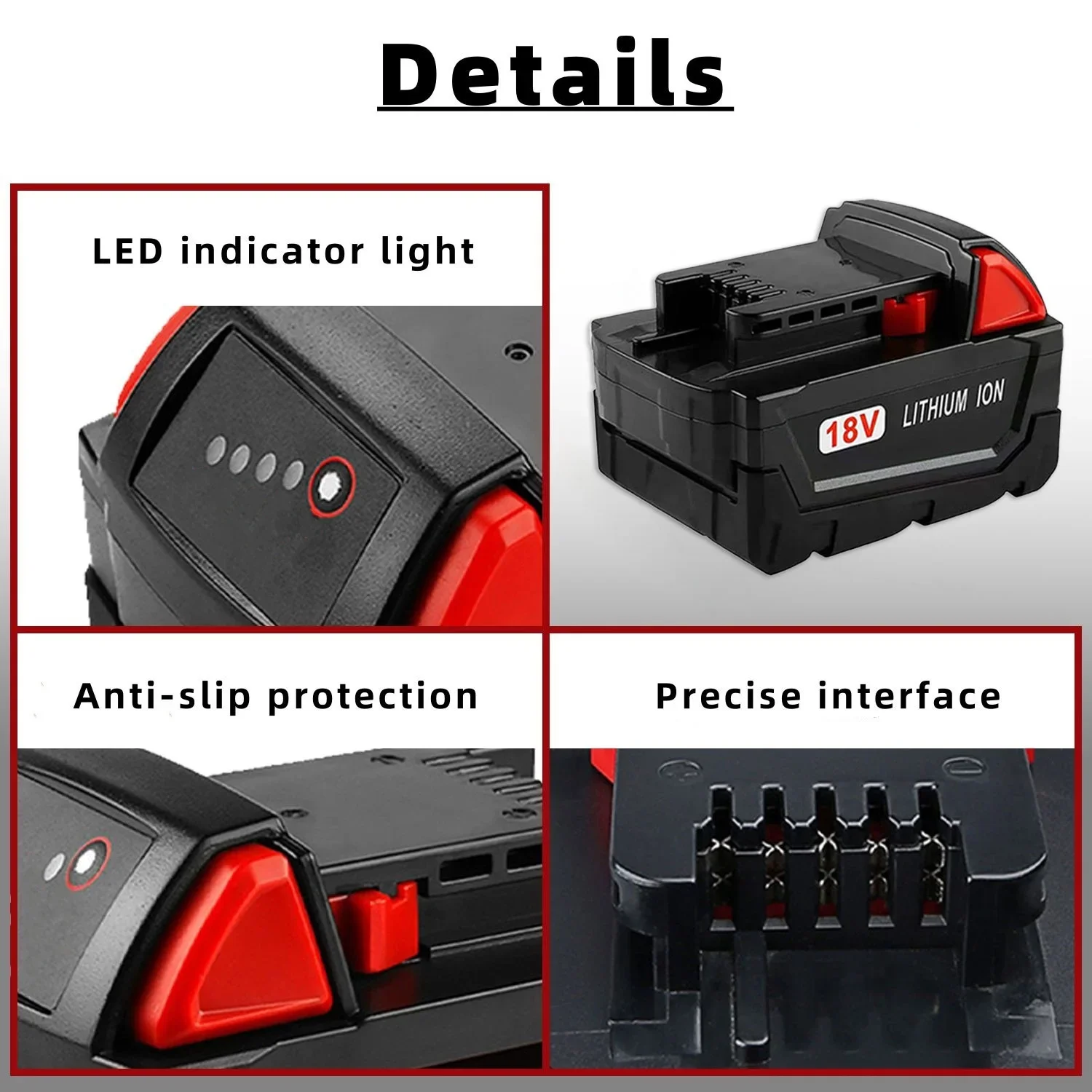 Milwaukee M18 18V Battery | 5.0Ah XC High-Capacity | Compatible with M18B5, 48-11-1815 Tools - Thumbnail 5