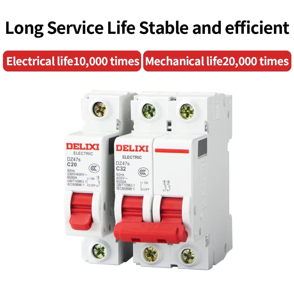 Miniature Circuit Breaker | DZ47s Series | 6A-125A C-Curve | 230/400V Overload Protection - Thumbnail 4