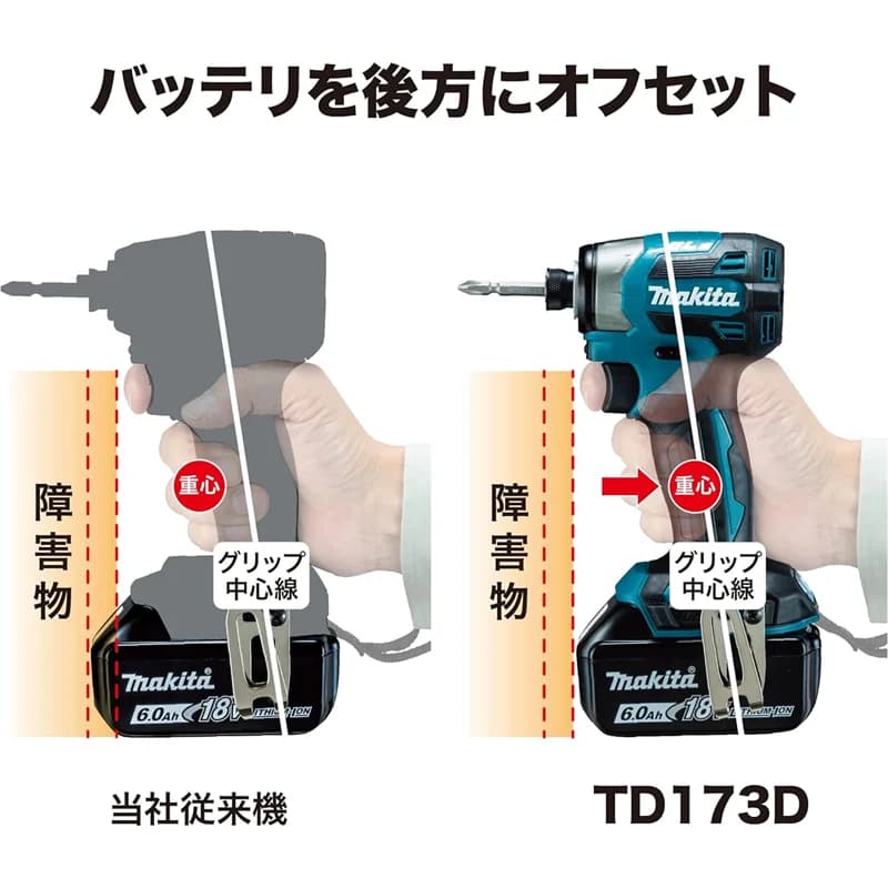 Makita DTD173 Brushless Impact Driver | 180 N.M Torque | 18V Cordless Power Tool for Professional Use - Thumbnail 6
