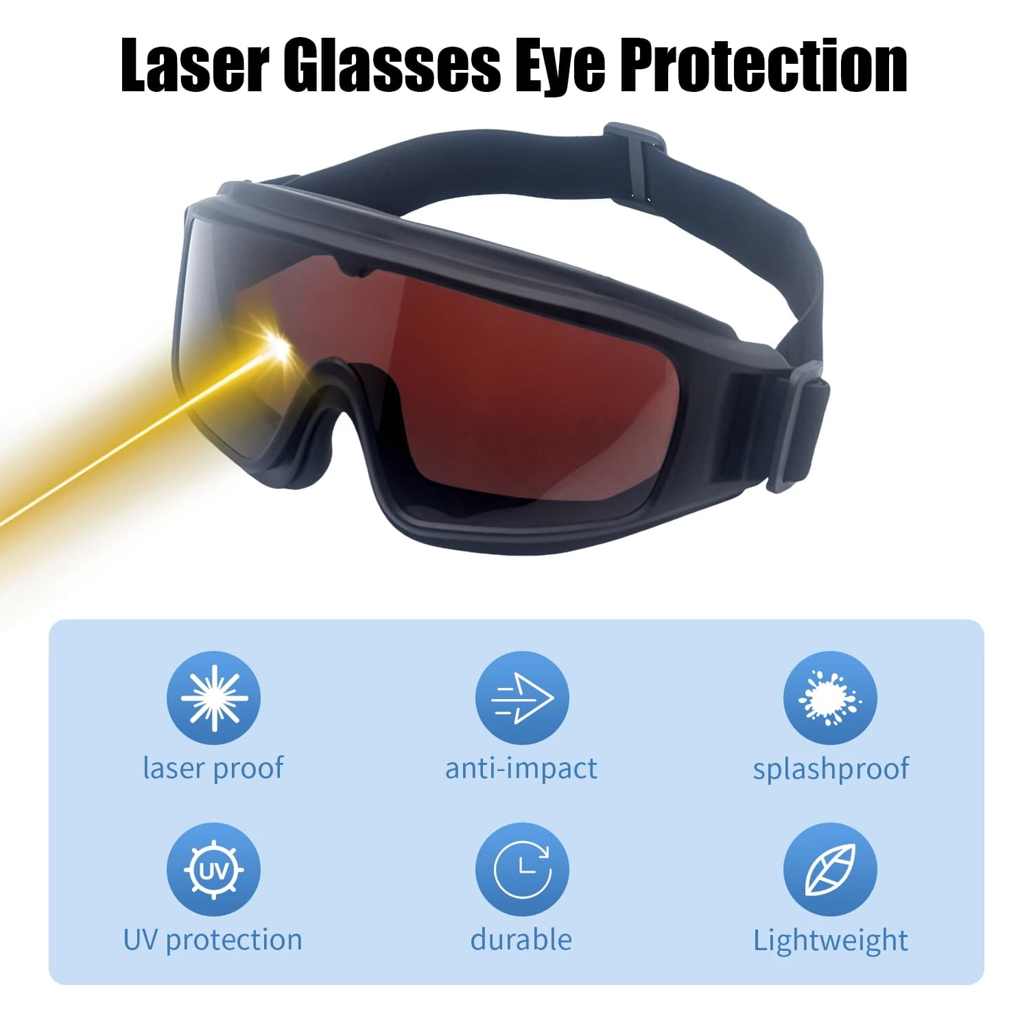 Laser Safety Glasses | OD5+ Protection for 455-10600nm Wavelengths | YAG & Diode Laser Eye Protection - Thumbnail 4