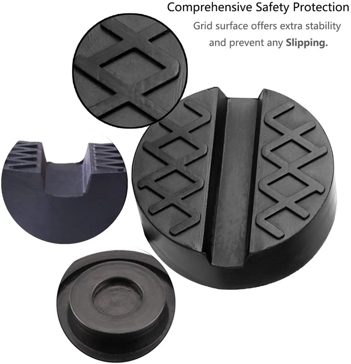 Pinch Weld Jack Pad | Heavy-Duty Rubber Lifting Disc for Safe Floor Jack Use - Thumbnail 3