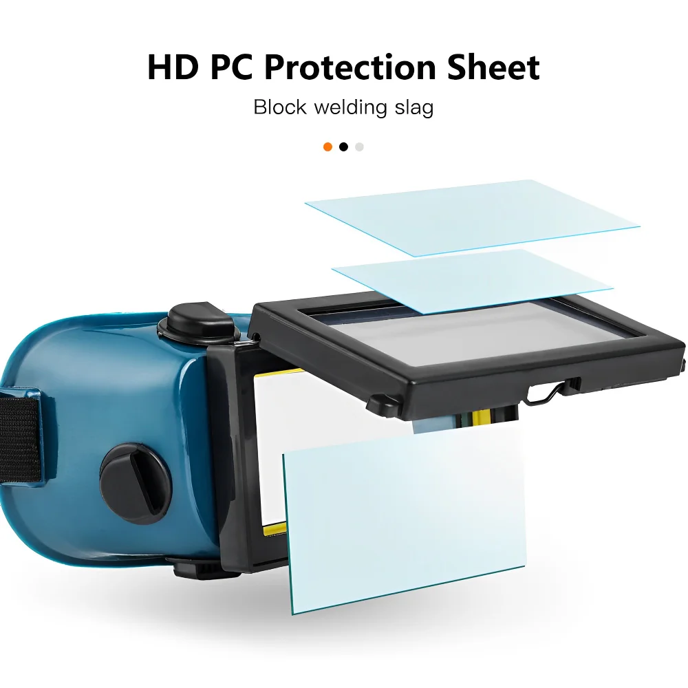 Auto-Darkening Welding Helmet | Solar-Powered Arc Protection | Welder Safety Goggles - Thumbnail 5