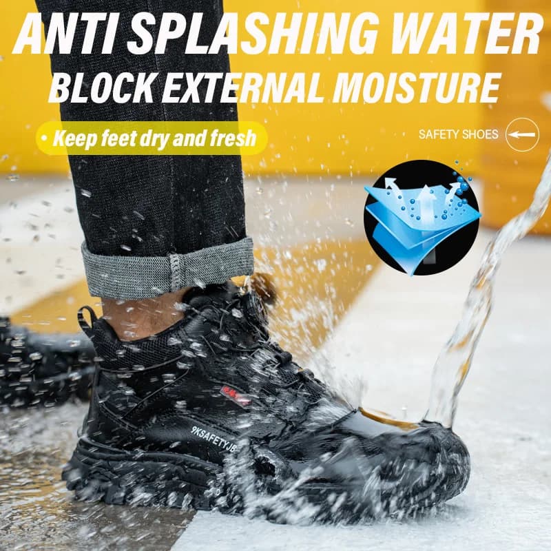 6KV Insulated Safety Shoes | Waterproof & Slip Resistant | Men's Comfortable Work Boots - Thumbnail 6