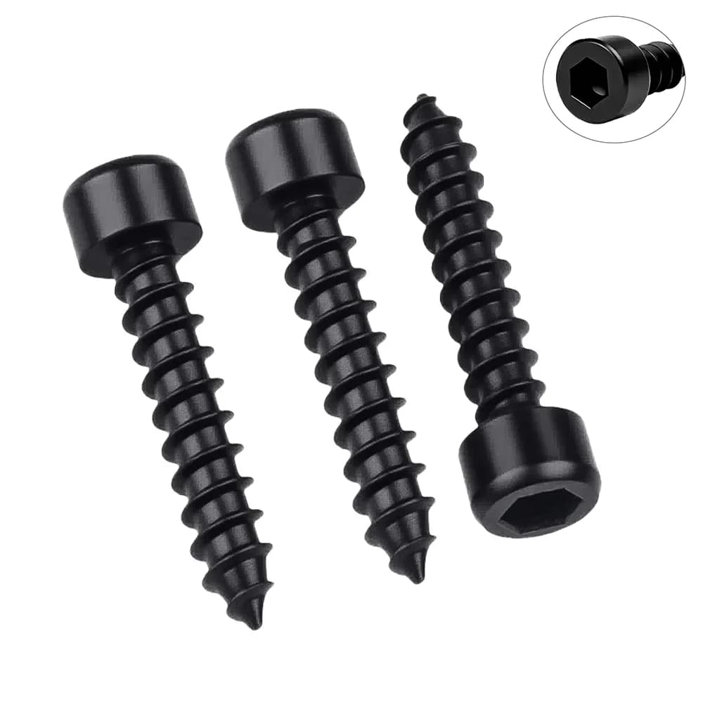8.8 Grade Black Allen Head Screws | M1.7-M6 Self-Tapping | Hex Socket Cap for Speaker Assembly - Thumbnail 3