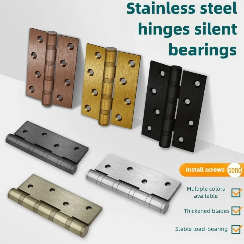 Cabinet Door Hinge | Silent & Smooth Bearing | Stainless Steel Window & Furniture Hardware - Thumbnail 3