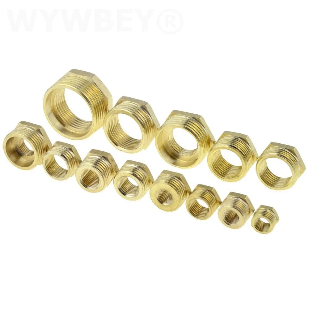 Brass Pipe Fitting | Threaded Reducer Coupler | 1/8 to 3/4 NPT Adapter for Water & Gas - Thumbnail 3