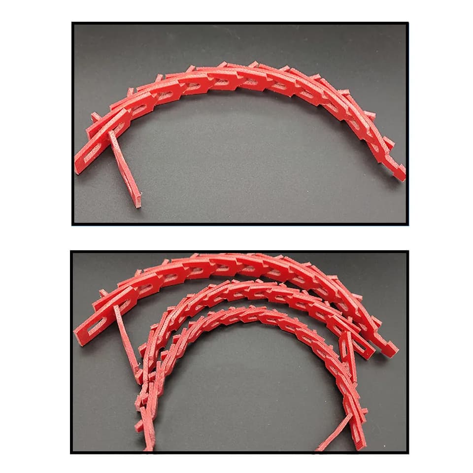 Twist V Belt | Adjustable Polyurethane Links | Low Noise Operation - Thumbnail 2
