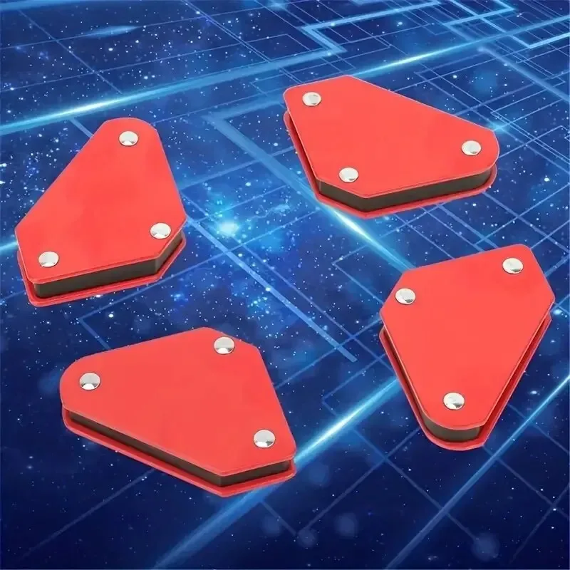 Welding Magnet Set | 4-Piece 45/90/135° Angle Holder | 9LB Magnetic Clamp for Precision Positioning - Thumbnail 4