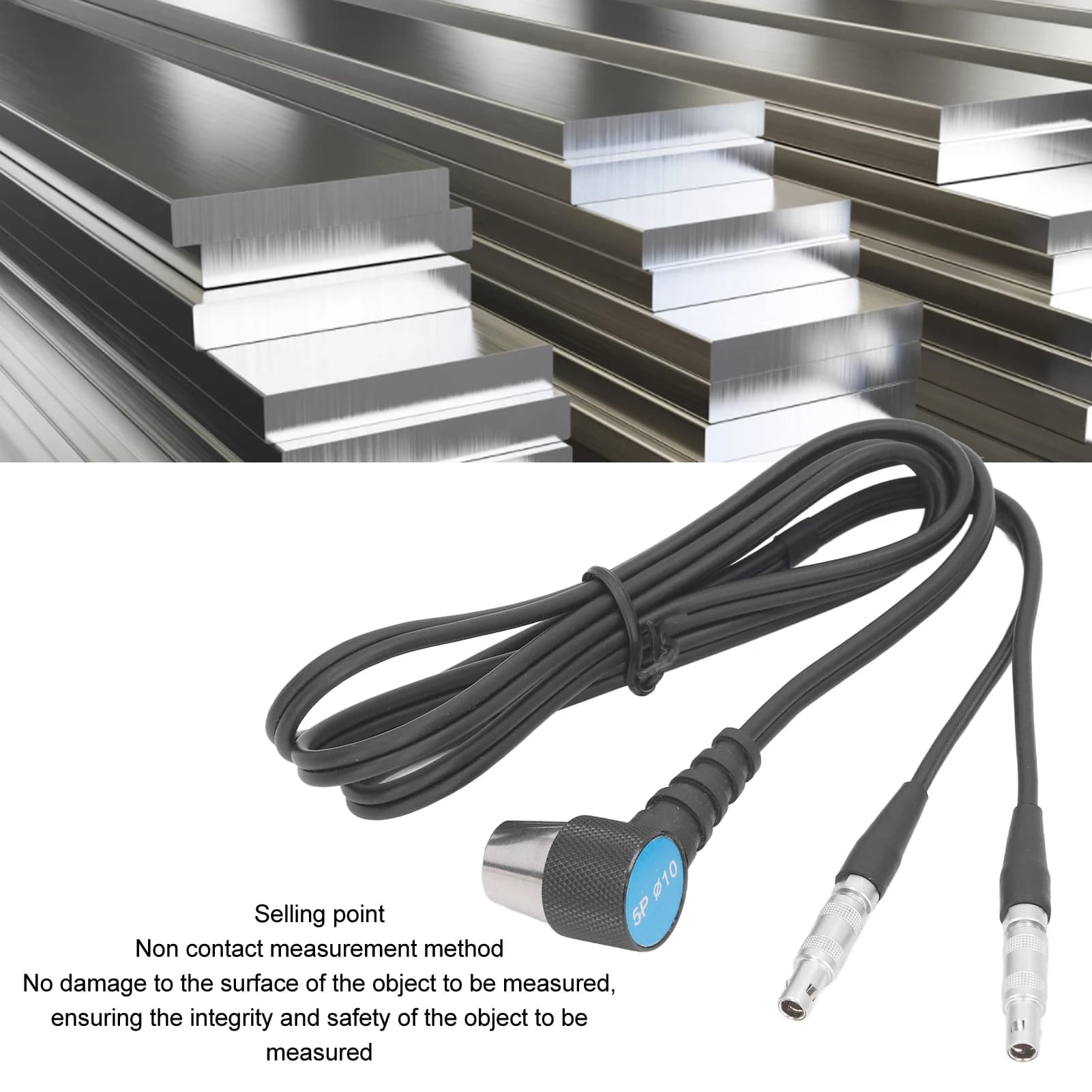Thickness Gauge Replacement Probe - Standard Transducer for Precision Testing - Thumbnail 2