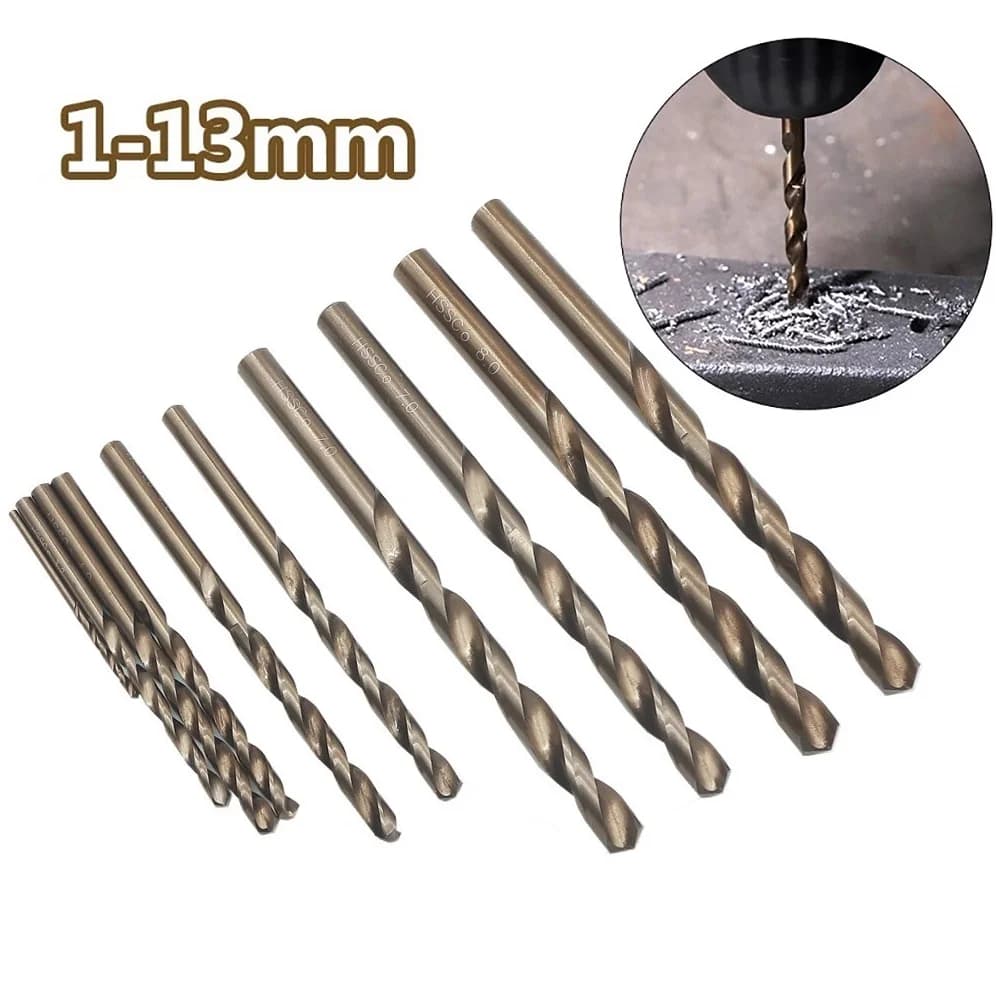 M35 Cobalt Drill Bits | 1-13mm Set | For Stainless Steel & Hardened Metal - Thumbnail 5