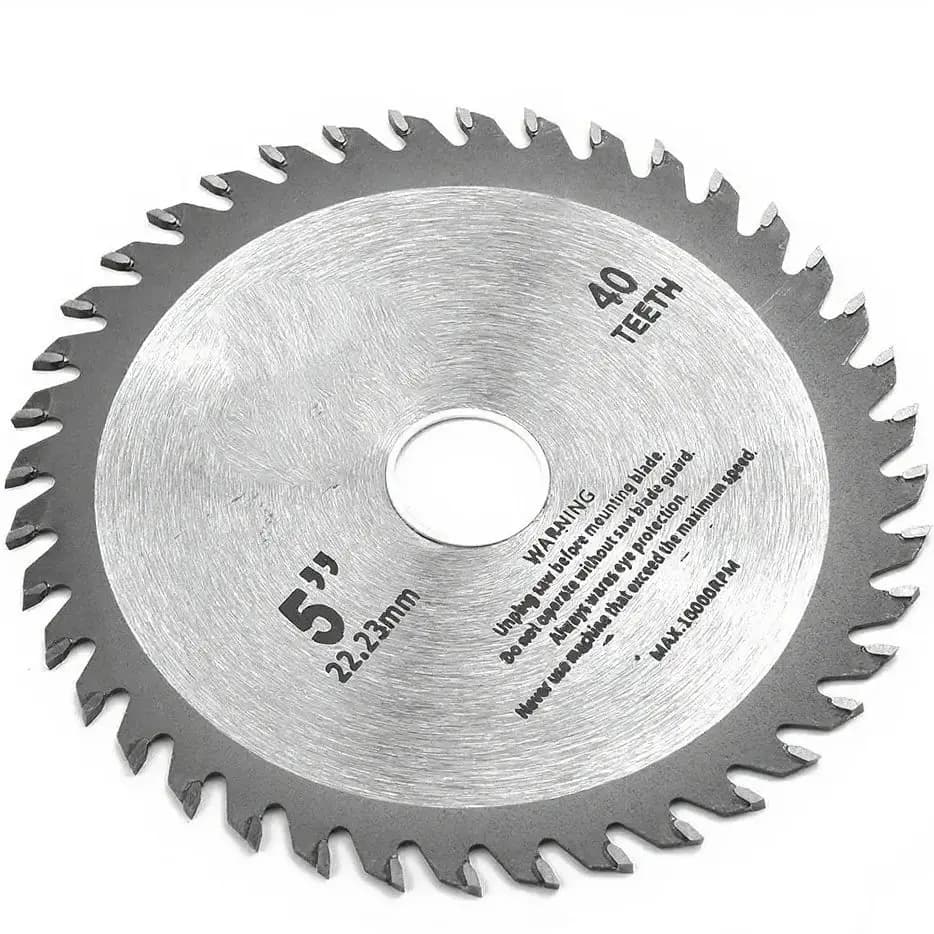 5-Inch Circular Saw Blade | 40-Tooth Carbide for Wood, Plastic & Metal | 12,000 RPM Max - Thumbnail 5