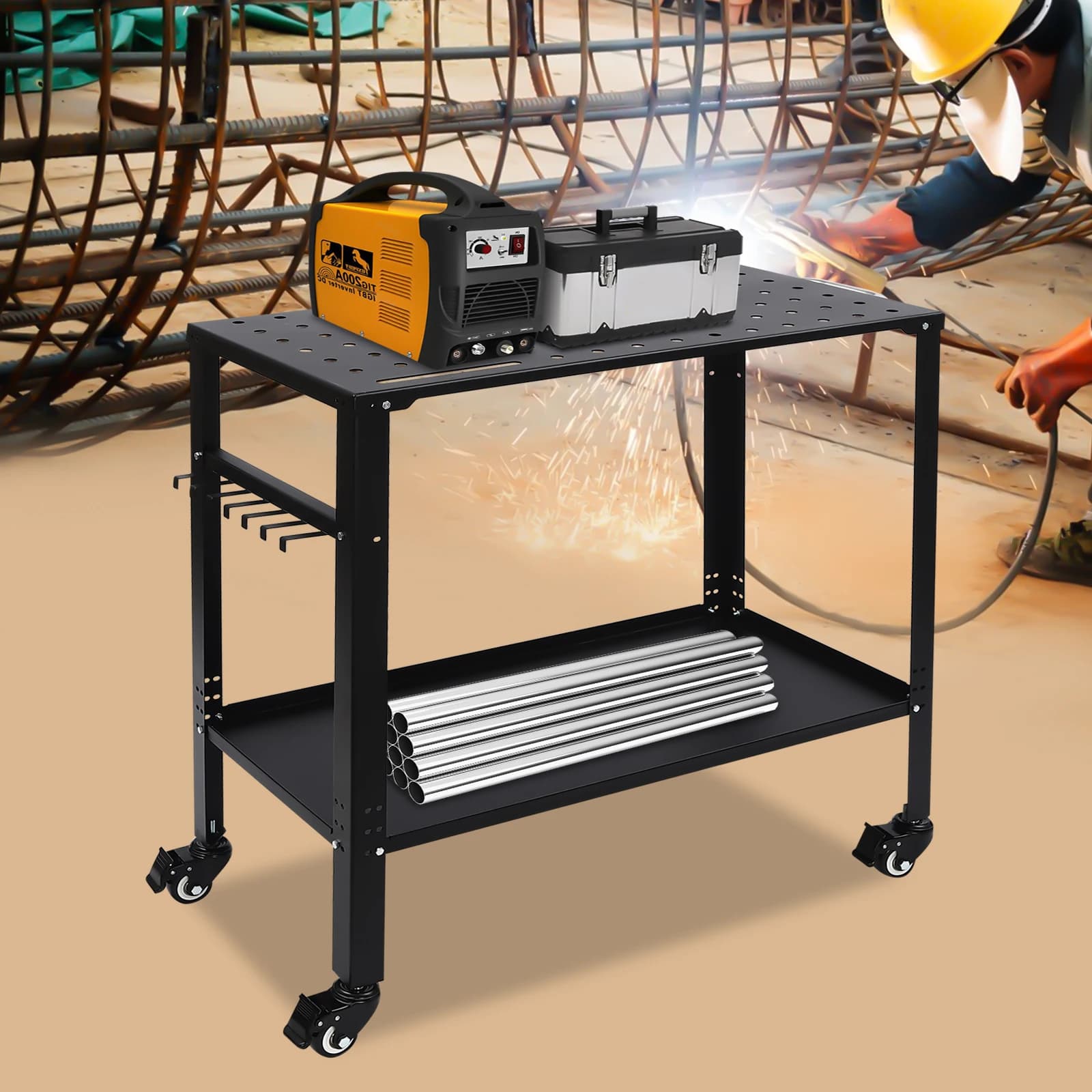 Welding Table | 36 x 18 Portable Workbench with Fixturing Holes - Thumbnail 4