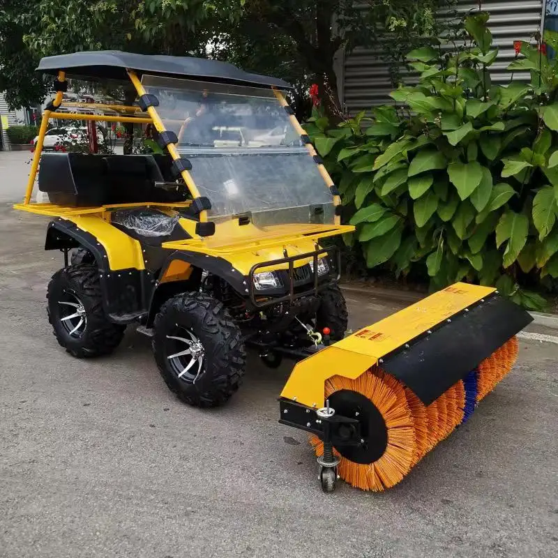 4WD Snow Plow | Heavy-Duty Ride-On Sweeper for Municipal & Commercial Driveway Clearing - Thumbnail 3