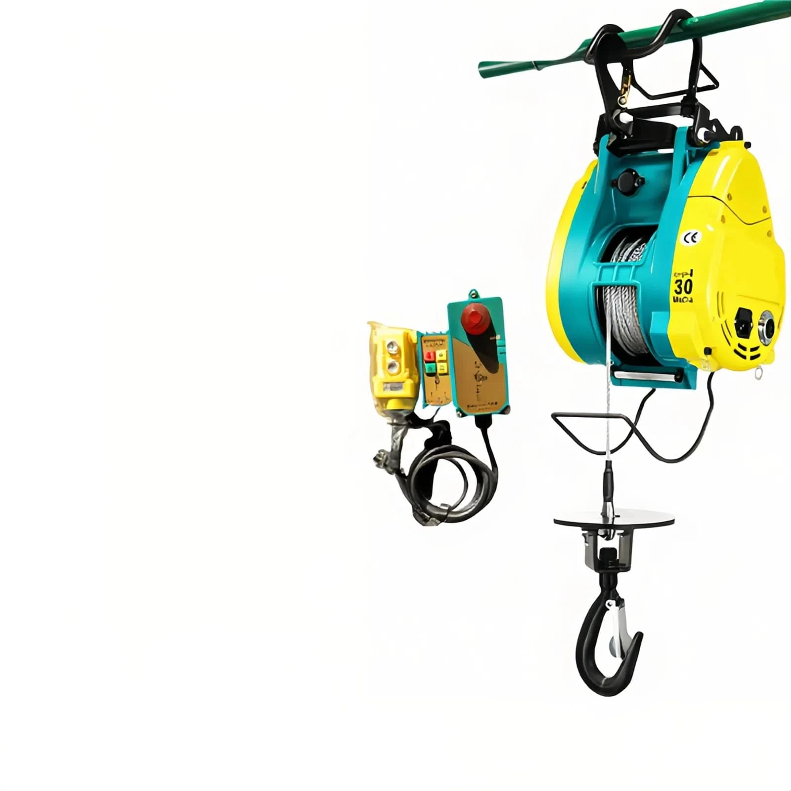 220V Electric Hoist | Compact Home & Workshop Lifting Winch | Heavy-Duty Crane - Thumbnail 4