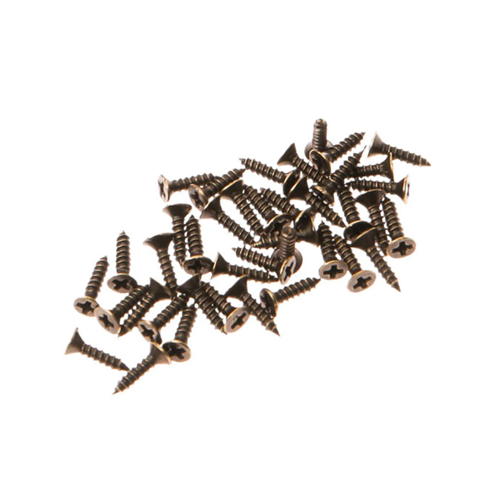 Furniture Hinges | 10Pcs 30x25mm with Screws | For Cabinet Drawers & Small Wooden Boxes - Thumbnail 2