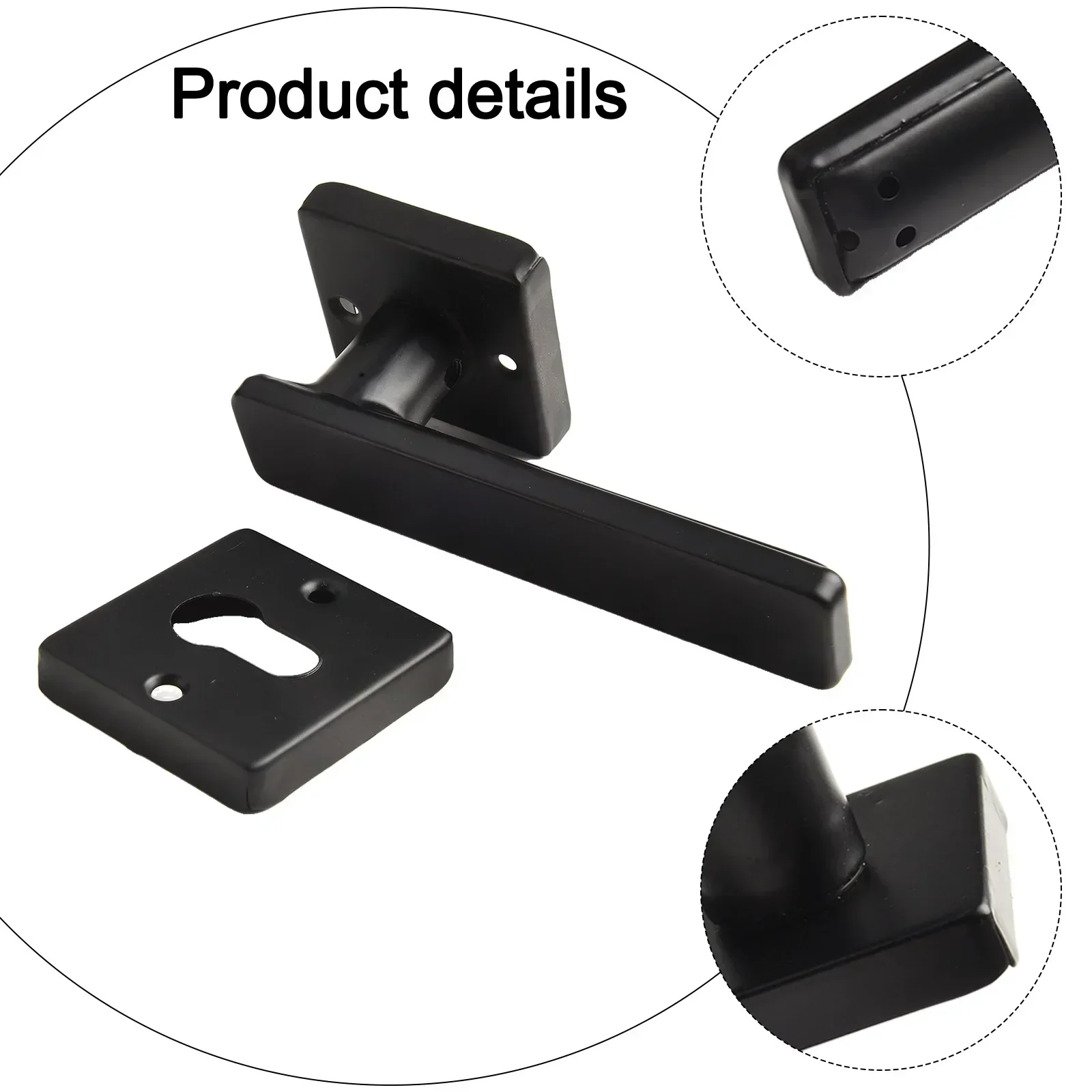 Interior Door Handle Lock | Versatile for Living Room & Bedroom Doors | High-Quality Materials - Thumbnail 2