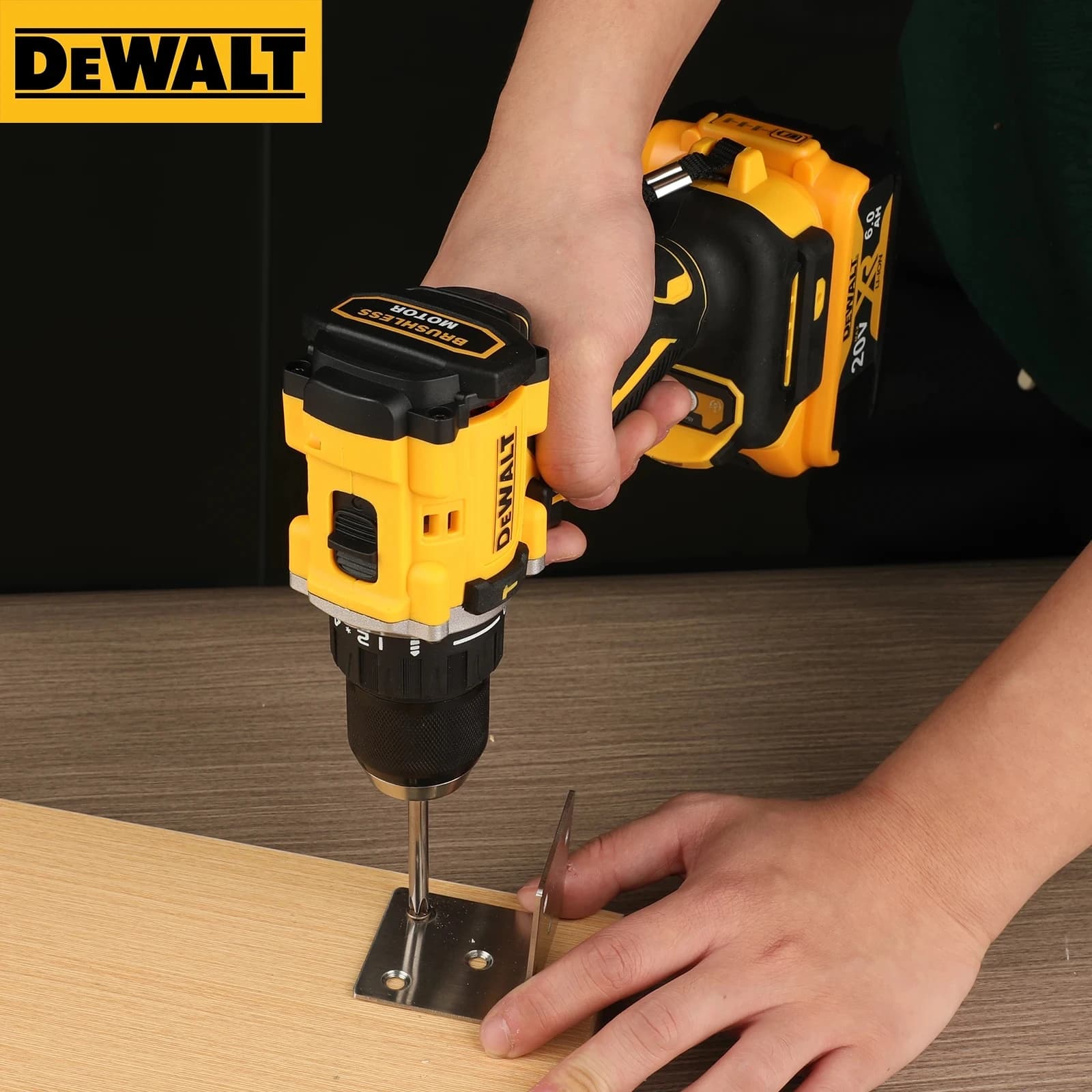 DEWALT Lithium Battery 20V Rechargeable Brushless Compact Electric Screwdriver Hand Drill Impact Drill DCD805 - Thumbnail 3