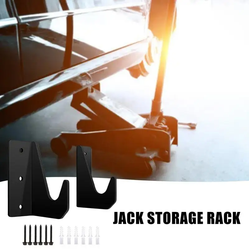 Wall-Mounted Jack Storage Rack | Heavy-Duty Garage Tool Organizer | Space-Saving Bracket System - Thumbnail 2