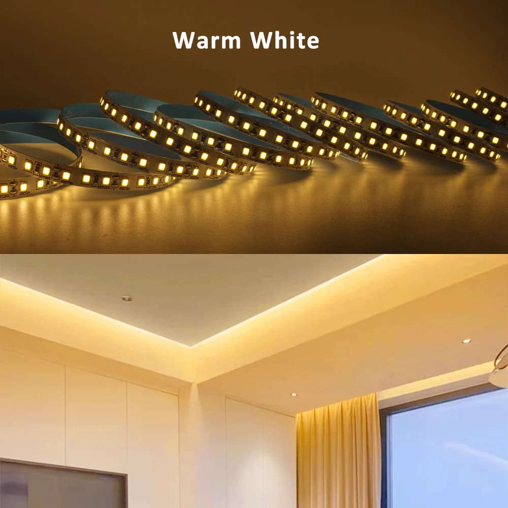 12V LED Strip Lighting Kit | 2835 High-Density 120LEDs/M | RGBY & Warm White for Home Decor - Thumbnail 4
