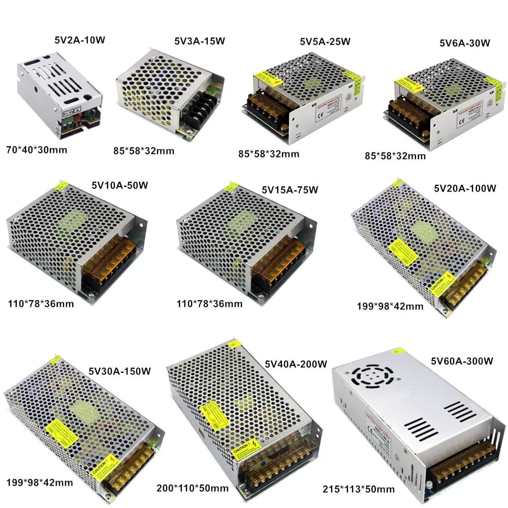AC/DC Switching Power Supply | 5V-36V Output | 30A Max | Industrial-Grade SMPS - Thumbnail 2