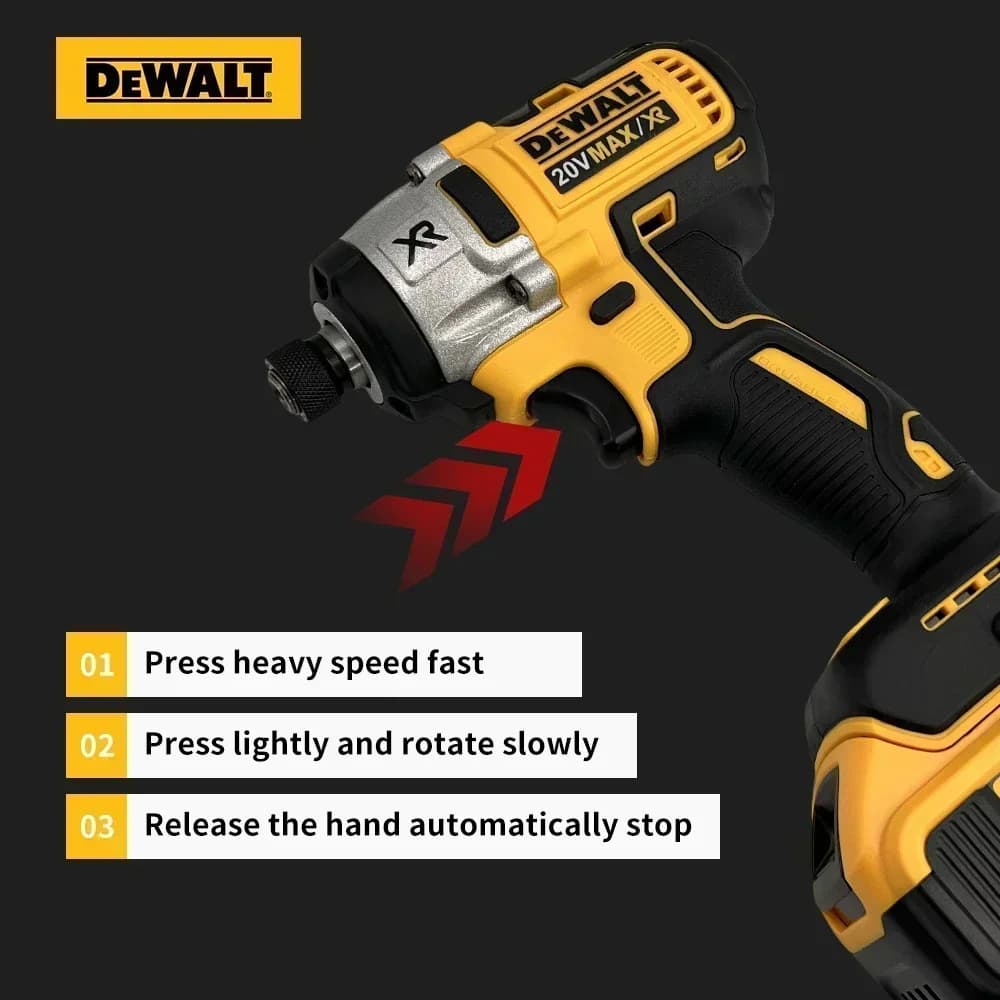 DeWalt DCD887 Brushless Impact Driver | 20V MAX Cordless Power | High-Torque Screwdriver (Tool Only) - Thumbnail 3