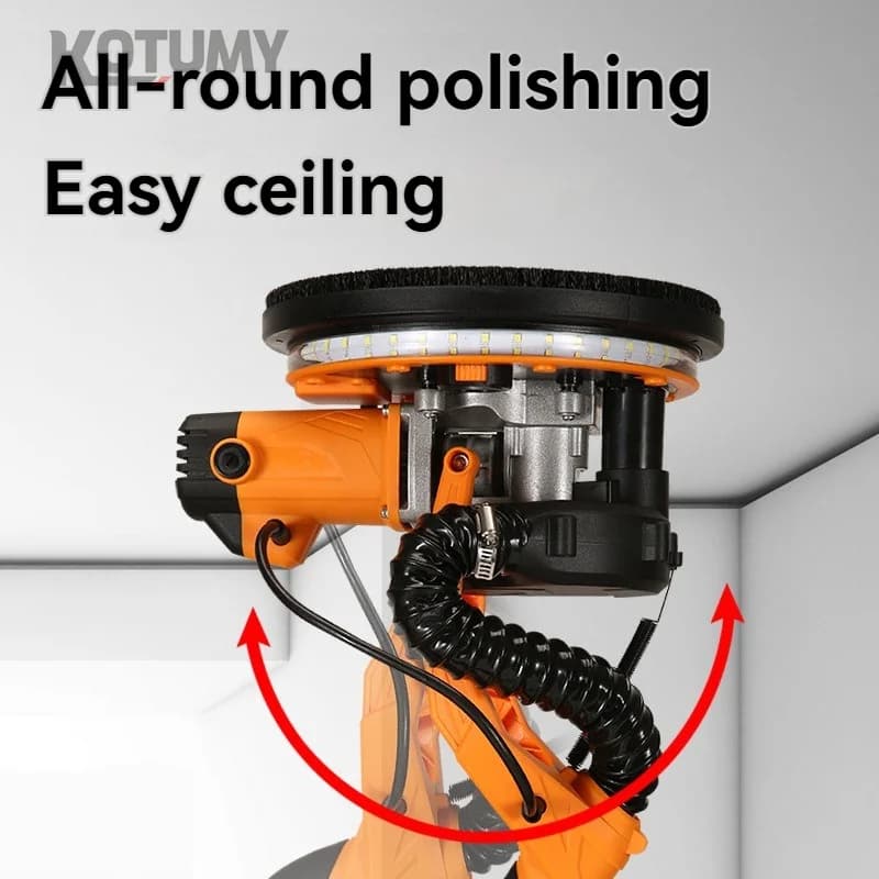 Wall Grinding Machine | Lighted Electric Sander | Self-Cleaning Putty Sandpaper Tool - Thumbnail 3