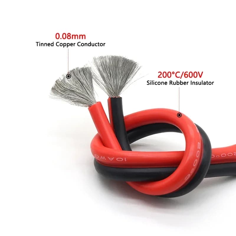 Automotive Battery Cable | 2-26 AWG Heat-Resistant Silicone Wire | Flexible Power Line - Thumbnail 3