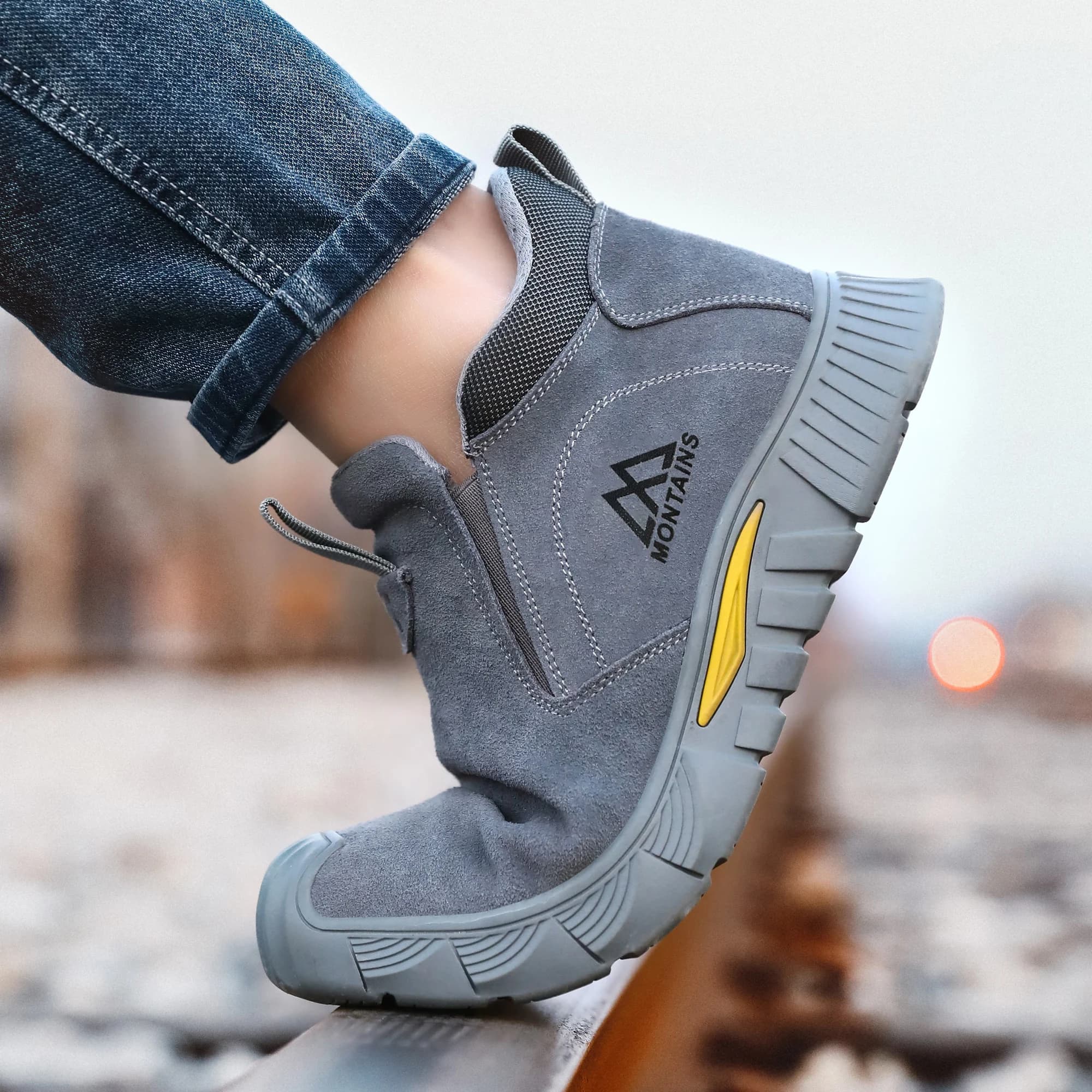Welder Safety Boots | Men's Anti-Smashing Anti-Piercing Protection | Steel Toe Anti-Scalding Sneakers - Thumbnail 6