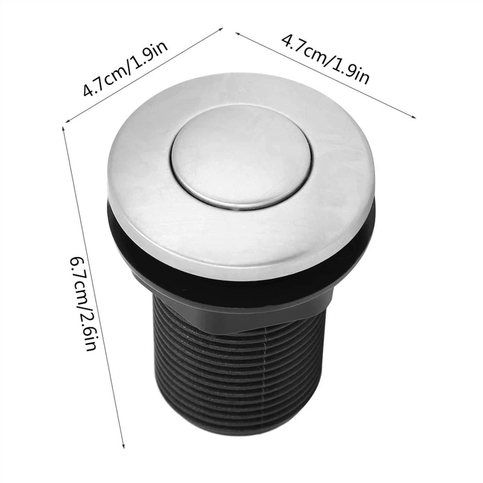 Pneumatic Air Switch Kit | 32mm Self-Locking Button | Automatic Hose Control - Thumbnail 4