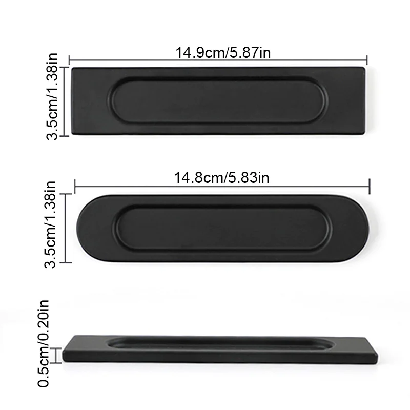 Self-Adhesive Sliding Door Handles | Punch-Free Installation | Glass Window & Kitchen Pulls - Thumbnail 6