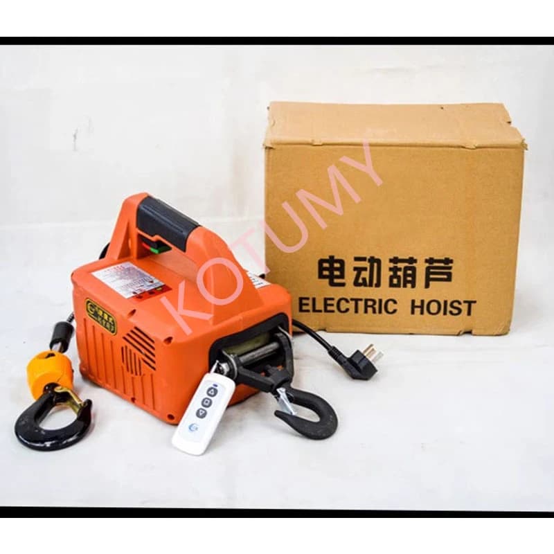 500KG Electric Hoist | Heavy-Duty Portable Winch | 220V Steel Cable Lifting System - Thumbnail 4