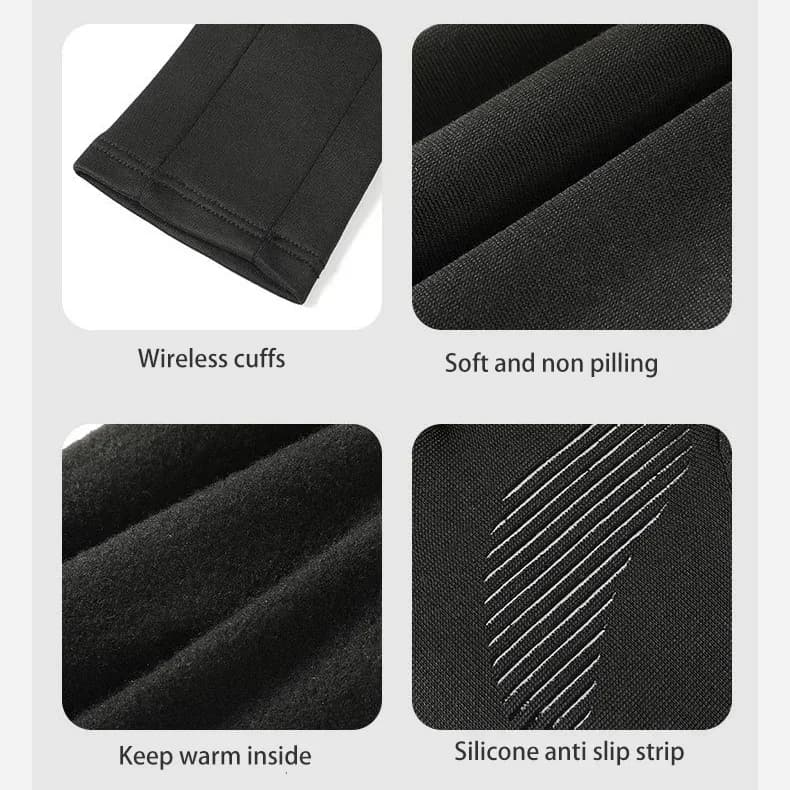 Cold Weather Liner Gloves | Thin Touchscreen Design | Anti-Slip Winter Warmth - Thumbnail 3