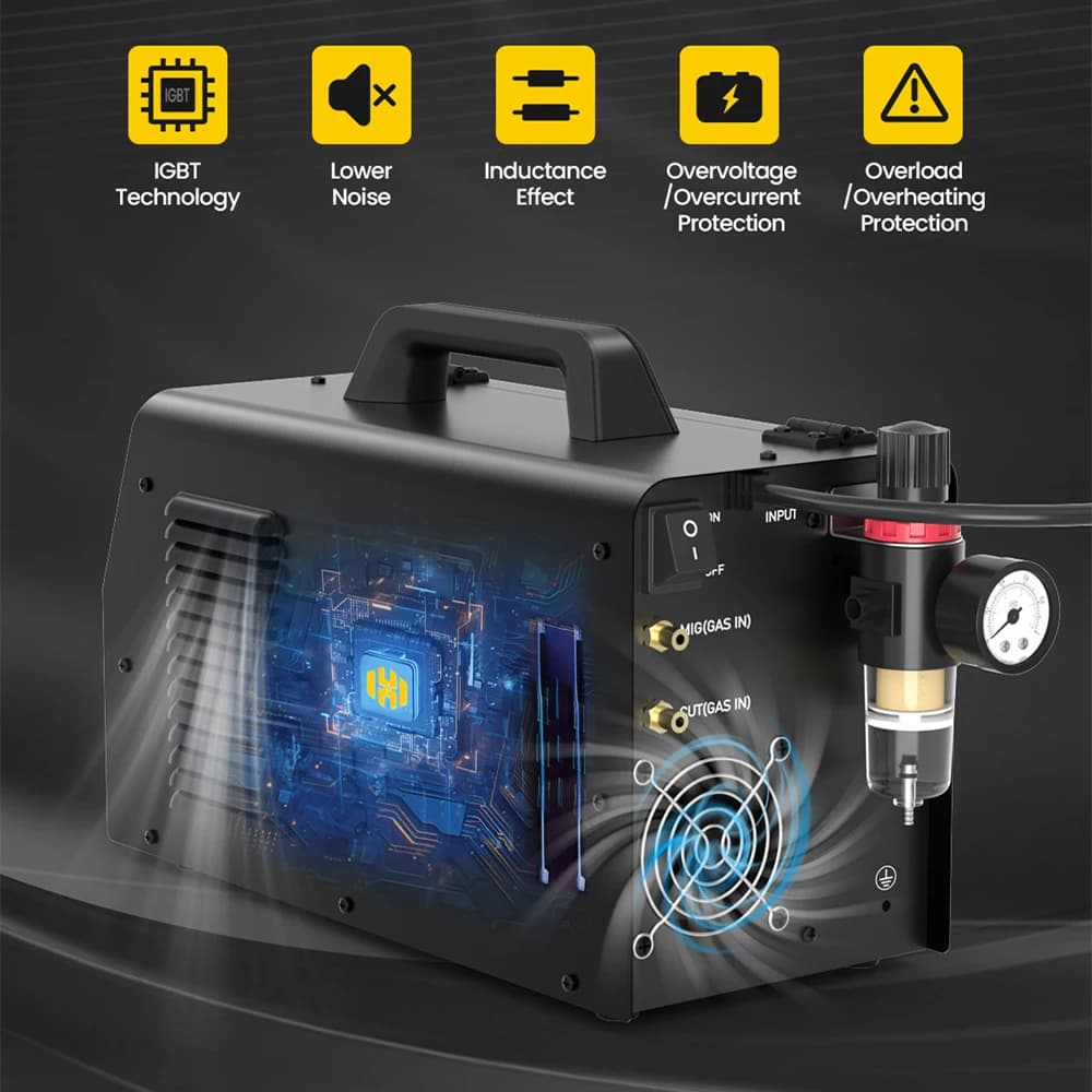 6-in-1 Inverter Welder | MIG/TIG/Stick Aluminum Welding Machine | Digital Control - Thumbnail 4