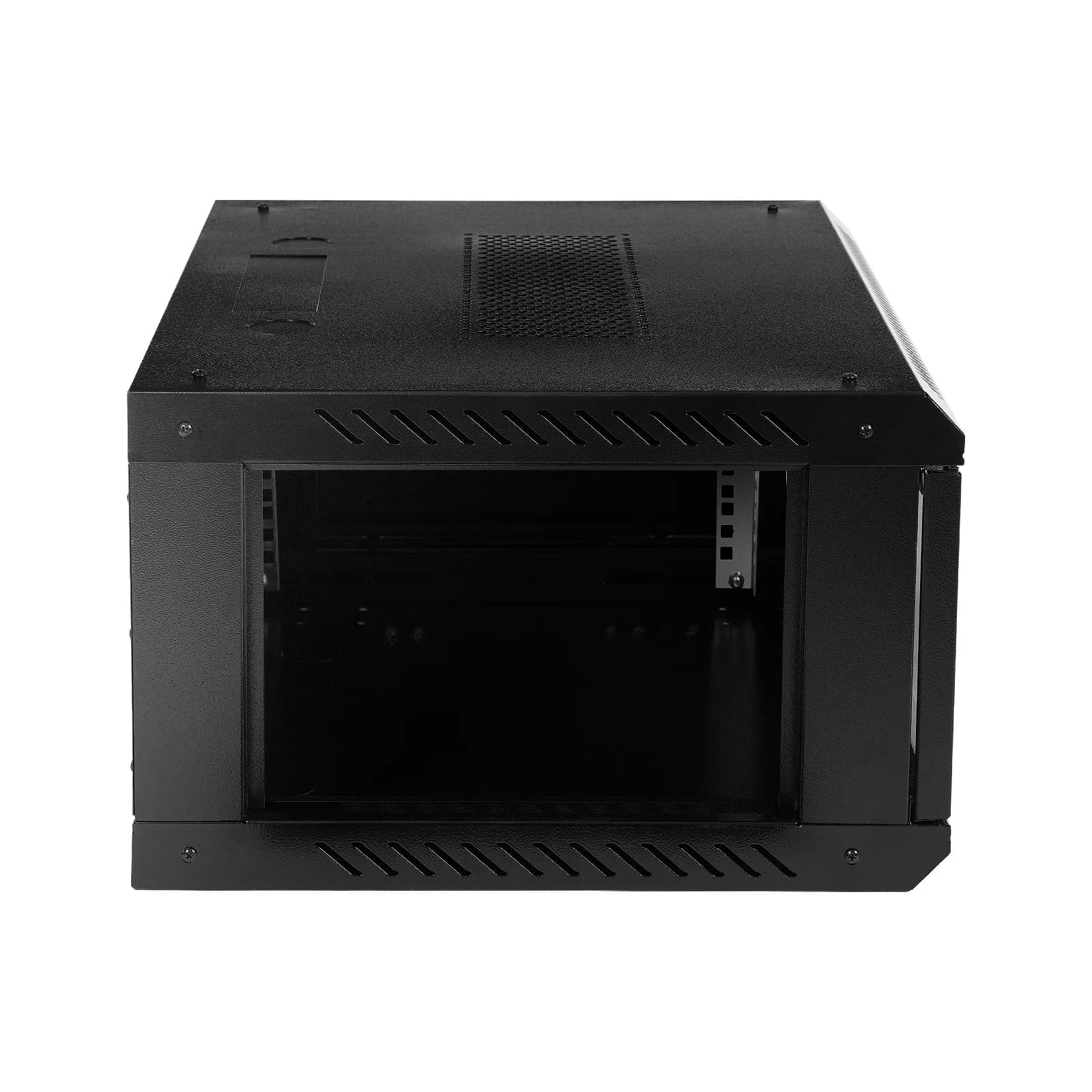 4U Wall-Mount Server Rack | Secure Glass-Door Network Cabinet | Professional IT Organization - Thumbnail 6