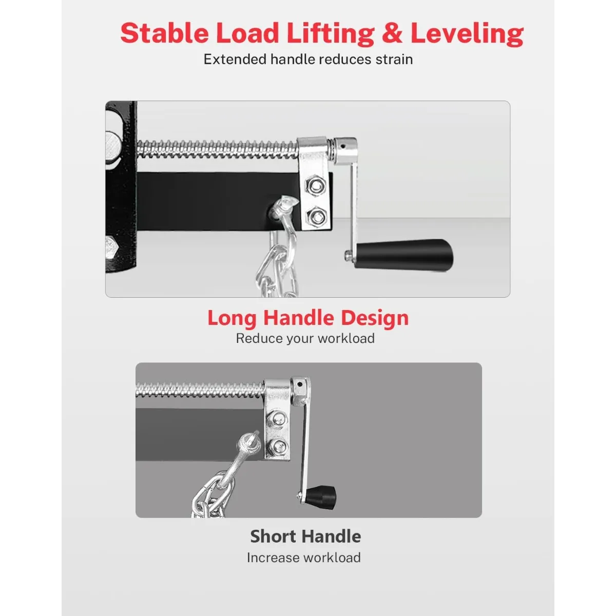 2-Ton Folding Shop Crane | Portable Hydraulic Engine Hoist | Lever-Operated Lift - Thumbnail 3