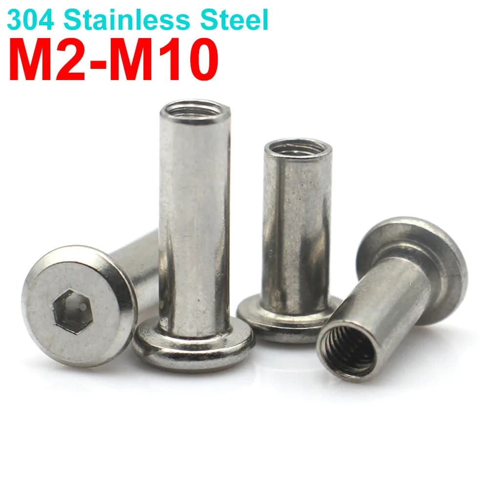 Connector Screws & Bolt Fasteners | M2-M10 304 Stainless Steel | Hex Socket Cap Nut Kit - Thumbnail 2