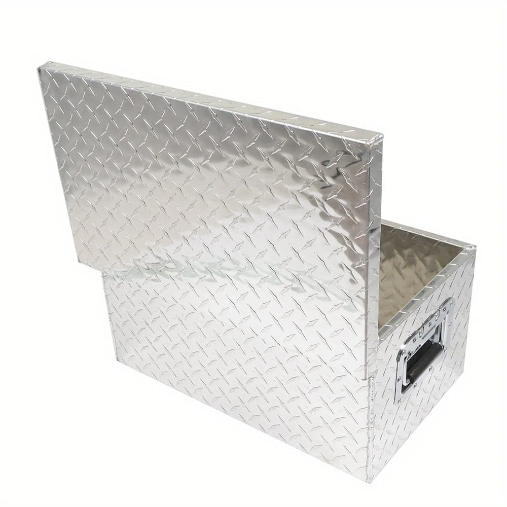 Aluminum Tool Box | 20 Inch Diamond Plate Design | Lockable Security with Key - Thumbnail 5