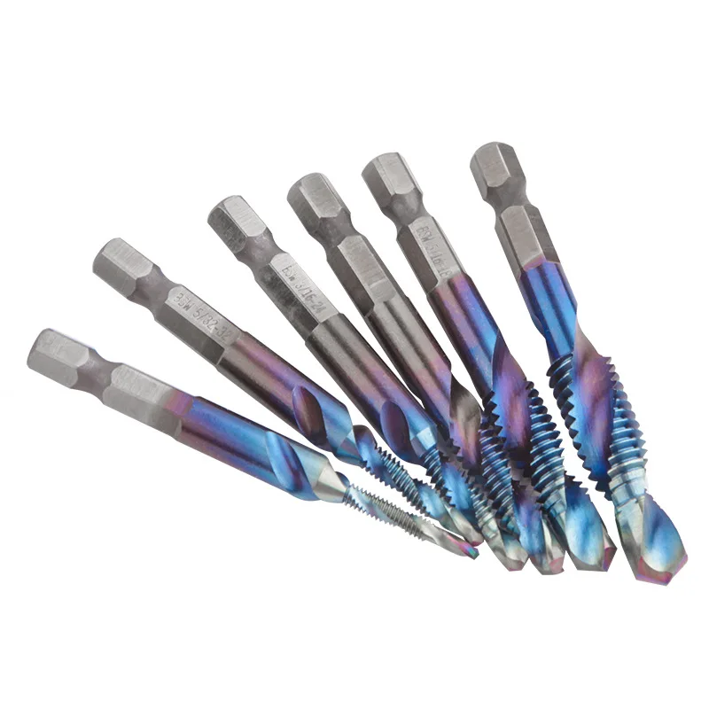 Tap Drill Bit Set | Titanium Plated HSS | M3-M10 Hex Shank for Thread Taps - Thumbnail 4
