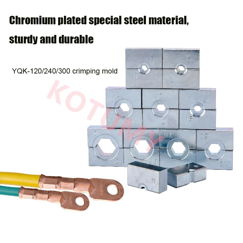 Hydraulic Cable Crimper | 8-Ton Capacity | 6-120mm² Terminal Range | Heavy-Duty Tool - Thumbnail 5