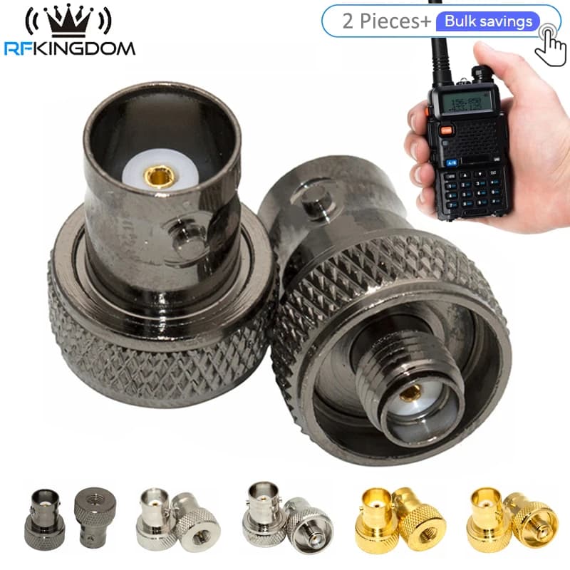BNC to SMA Antenna Adapter | High-Frequency Connector for Ham Radio & Signal Boosting - Thumbnail 2
